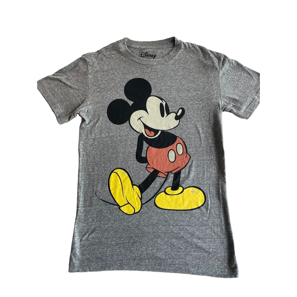Mickey Mouse Disney Leg Kicked Classic Mickey Pic Adult Small T-shirt